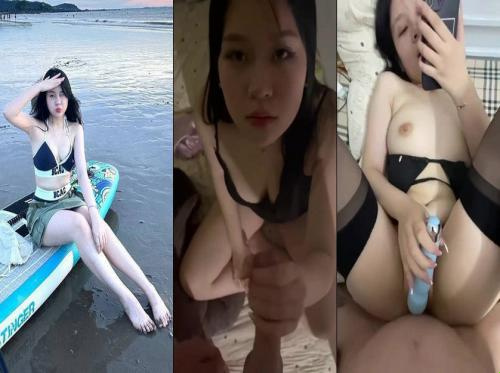 Ang kaibig -ibig na nakababatang kapatid na babae ay puti at malaki bago makipagtalik