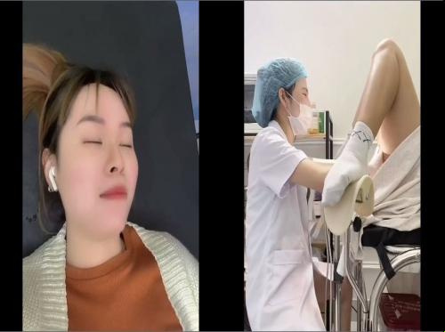보지를 검사하다가 너무 기뻐서 얼굴에 물을 뿌렸습니다 - Viet69